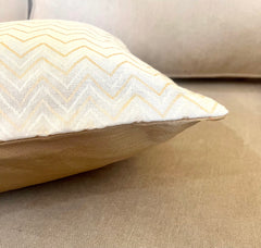 Set of 5: Cream Chevron Cushion Cover