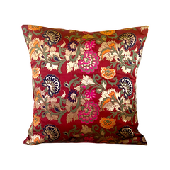 Maroon Oriental Cushion Cover