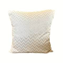 Set of 5: Cream Chevron Cushion Cover