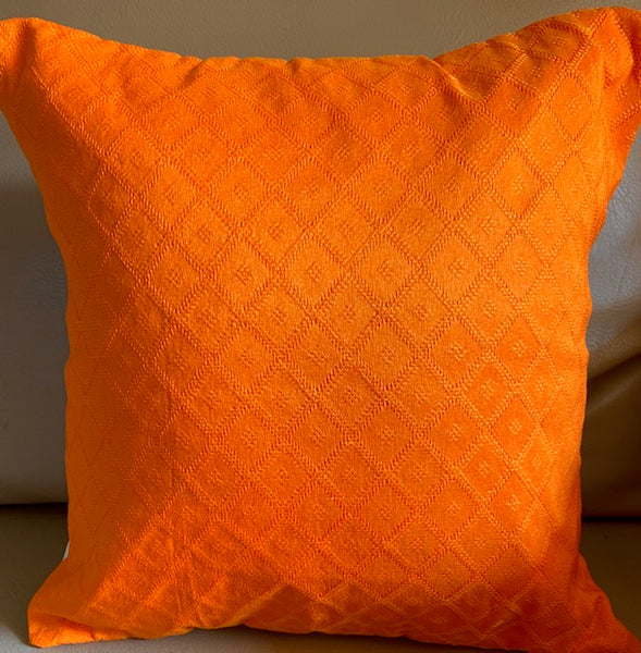 Imprints Orange 16”x16” Cushion Cover