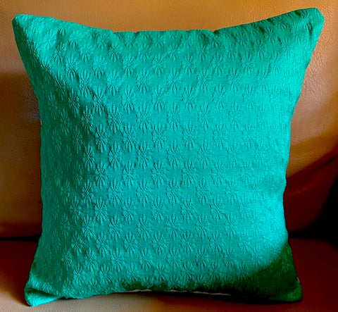 Imprints Teal 16”x16” Cushion Cover