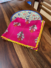 Pink Dotted Table Napkins