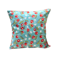 Set of 5: Cherry on Blue Cushion Cover