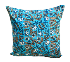 Set of 5: Midnight Anaar Powder Blue Floral Cushion Cover