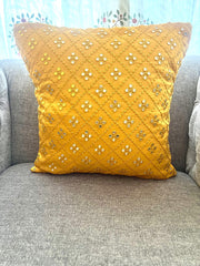 Yellow Mirror Cushion Cover