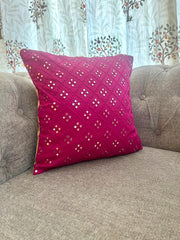 Magenta Mirror Cushion Cover