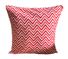 Set of 5: Red Chevron Cushion Covers