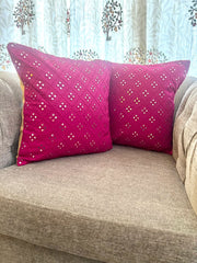 Magenta Mirror Cushion Cover