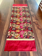 Maroon Oriental - Table Runner with 2 Mats