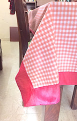 Soft Peach 4 seater tablecloth