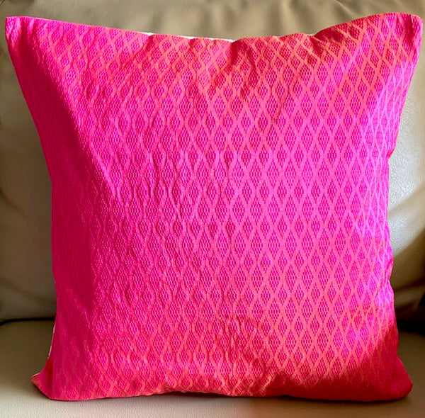 Imprints Rose Pink  16"x16” Cushion Cover