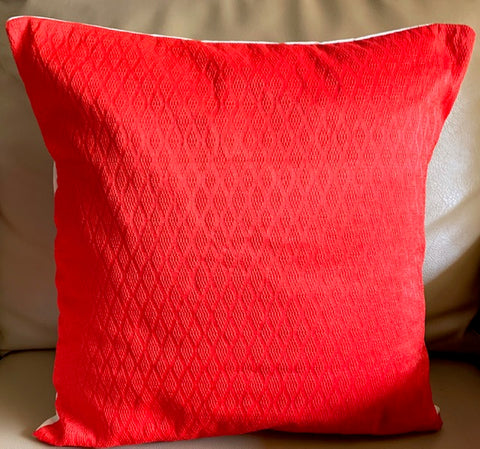 Imprints Candy Red 16”x16” Cushion Cover