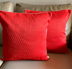 Imprints Candy Red 16”x16” Cushion Cover