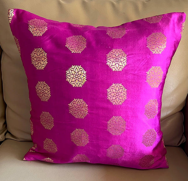 Purple Wheel Cushion Cover