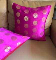 Purple Wheel Cushion Cover