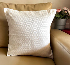 Imprints Cream 16”x16” Cushion Cover