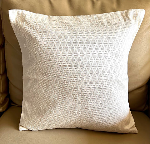 Imprints Cream 16”x16” Cushion Cover