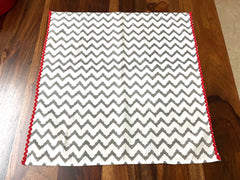 Grey Chevron Roti Covers