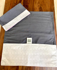 Grey Hakoba Fridge Microwave Cover