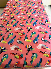 Birds Peach Single Bedsheet - Pilovilo