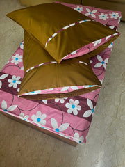 Pink Petal Queensize Bedsheet